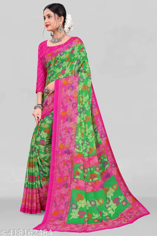 Atavia Timeless Georgette Saree with Matching Blouse