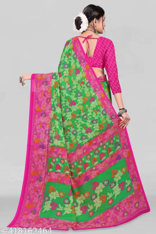 Atavia Timeless Georgette Saree with Matching Blouse