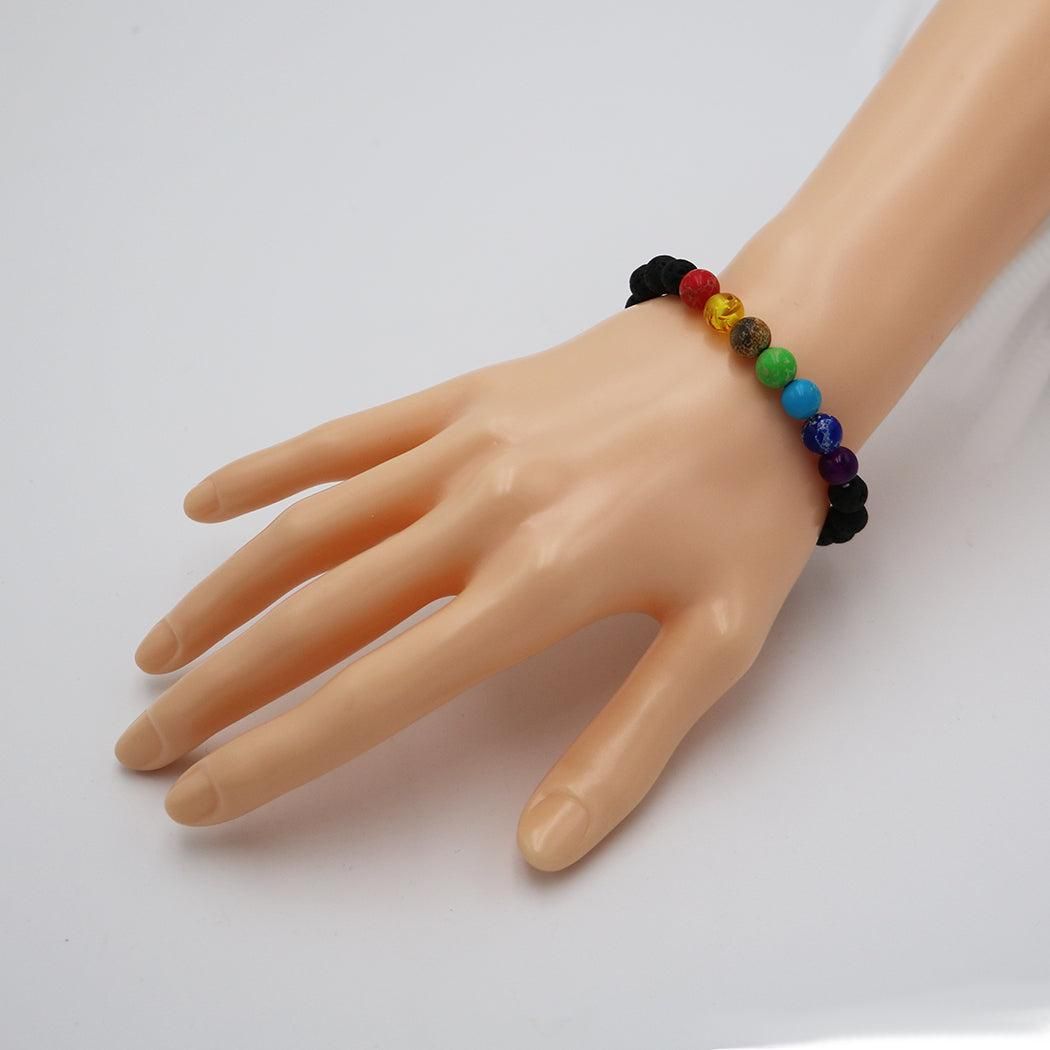 7 Chakra Healing Bracelet – Natural Stone Beads for Energy & Balance